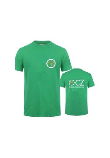 Snapbuy Cz Ceska Zbrojovka Erkek Yazlık Kısa Kollu Pamuk T-shirt 4xl 5xl Lh-153green Green