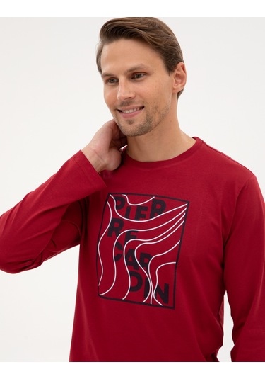 Pierre Cardin Erkek Bordo Pijama Takım 50322653-900 Bordo