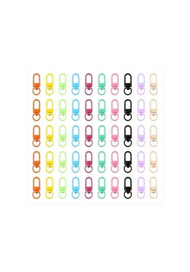 Gatherco Renkli Çıtçıtlı Istakoz Tokalı Anahtarlık Bulguları Dıy Anahtarlık Kolye Bileklik Malzemeleri