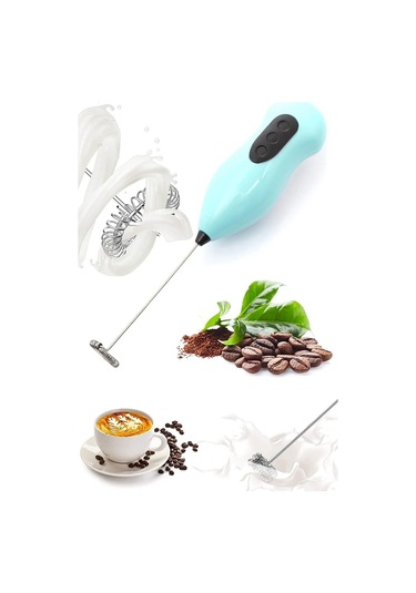 Mini Mixer Kahve Süt Köpürtücü Karıştırıcı Cappucino Mikser - Pra Gri