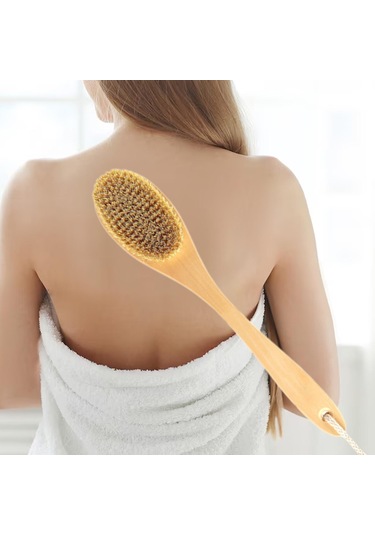 Homyl Ev Seyahat Oteli Için Çift Taraflı Duş Fırçası Uzun