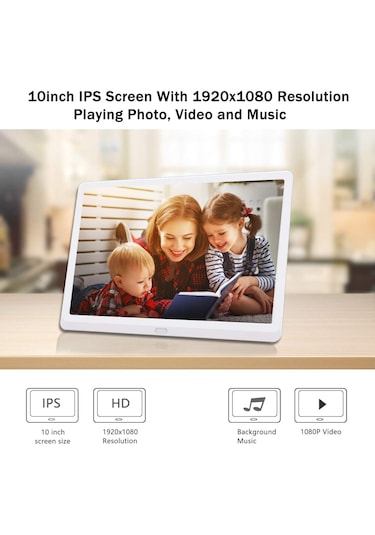 Dijital Fotoğraf Çerçevesi Ips Lcd Panel 1280 800 Uzaktan Kumanda