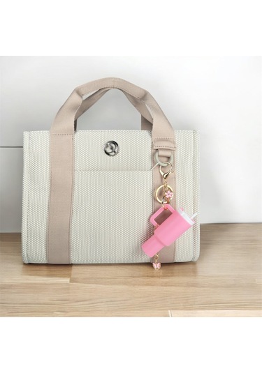 Monyee Mini Kupa Anahtarlık, Çift Yönlü Kullanim, Açelya Ve Çiçek Takıları, Lipstick/lip Balm Taşıyıcı, Akrilik+alloy Malzeme