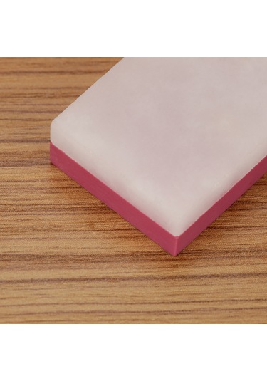 Springsun Çift Taraflı Gritli 3000/10000 Gümüş Ahenkli Ruby Taşlı Bıçak Kesici, Gözlük, Cam Temizleyici - 50x25x10mm