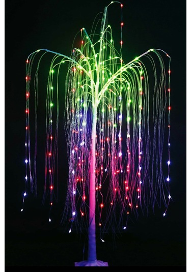 Rgb Smart Led Işıklı Söğüt Ağacı 120cm 32 Animasyon Çok Renkli