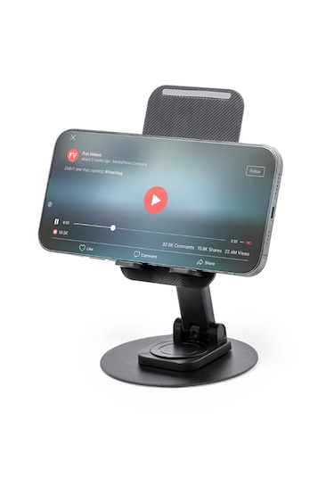 V10 Telefon Tutucu Telefon Tablet Standı Metal 360 Kaydırmaz