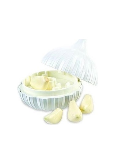 Buffer Sarımsak Şeklinde Pratik Sarımsak Ezici Rendeleyici El Rondosu Çok Renkli