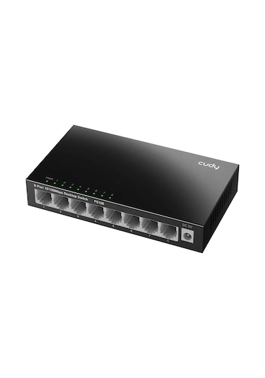 Cudy Fs108 8port 10/100mbps Duvar Montajlı Metal Masaüstü Switch