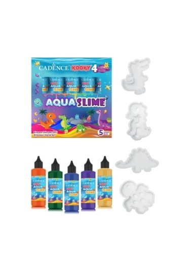 Kooky Aqua Slime Dinazor Dünyası Seti 5x90ml