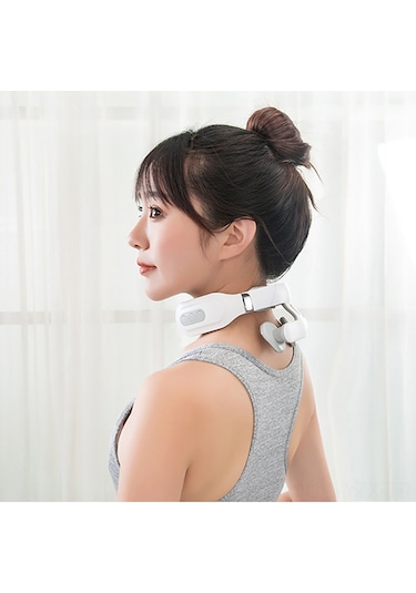 Yaozixa Boyun Fizyoterapi Cihazı, Dört Başlı Isıtmalı, Çok Fonksiyonlu Masaj Aleti, Konuşma Özelliği Yok Çok Renkli