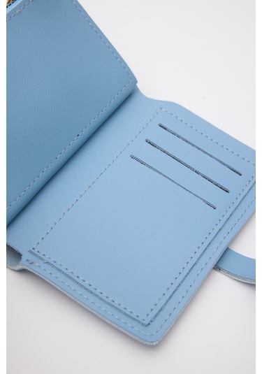 Afra Bebemavi Renk Mini Bayan Cüzdan Bebe Mavi