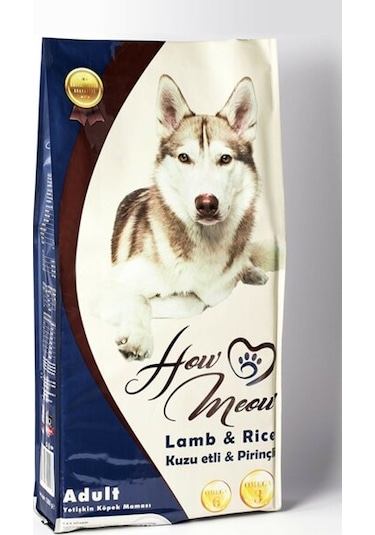 How Meow Premium Kuzu Etli Yetişkin Köpek Maması 15 KG