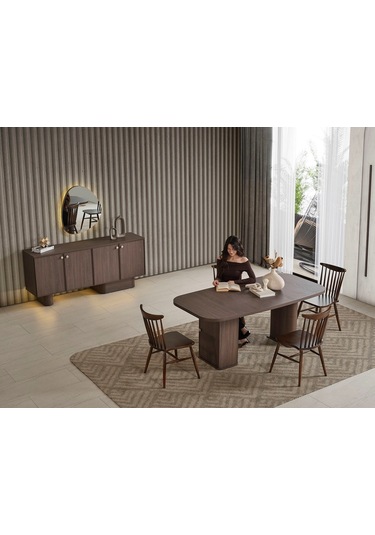 Casamila Mdf Yemek Odası Takımı Aytaşı