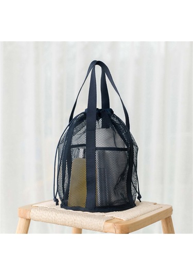 Mufunye Mavi Renkli Çok Fonksiyonlu, Hafif Ve Katlanabilir Seyahat Depolama Çantası - Polyamid Malzeme, Çift Kollü, Çekmeceli Kapatma MAvi