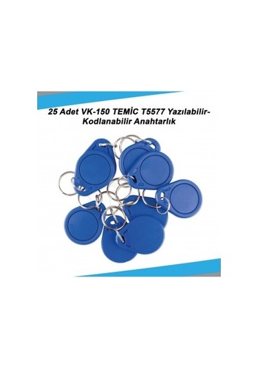 25 Adet Vk-150 Temic T5577 Yazılabilir-kodlanabilir Anahtarlık