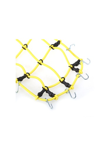 Symbee 1/10 Ölçekli Tırmanma Araçları İçin Esnek Sarı Çatı Bagaj Filesi