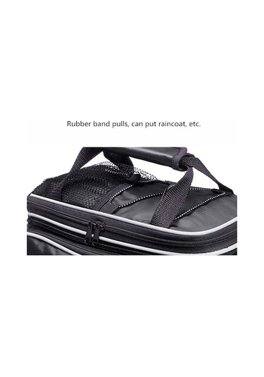 Didadodo Dağ Bisikleti Arka Raf Su Geçirmez Çanta Güçlü Kapaklı Siyah Siyah