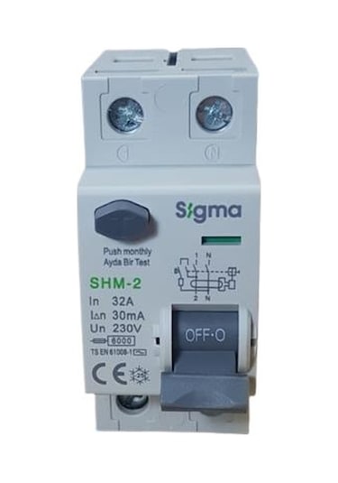 2X32A 30Ma Kaçak Akım Rölesi Sigma