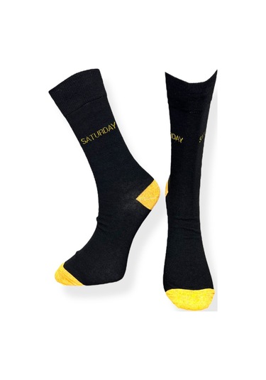 7'li Unısex Haftanın Günleri İşlemeli Esnek Nem Alabilen Pamuklu Spor Soket Çoraplar Çok Renkli