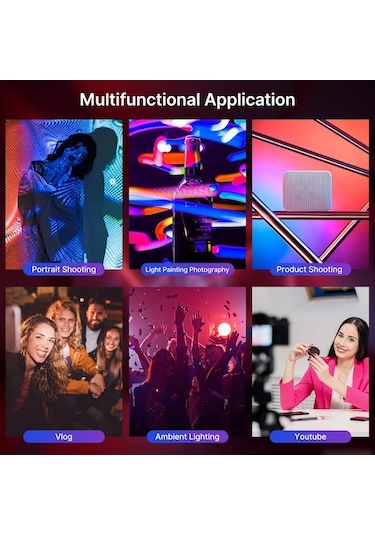 Electronıc Outlet Vl49 Video Ulanzı Taşınabilir Soğuk Rgb Led Led Kamera Işığı, Işığı Fotoğraf Aydınlatması, Aydınlatmalar Ayakkabılı 57782972 360 3 No Siyah