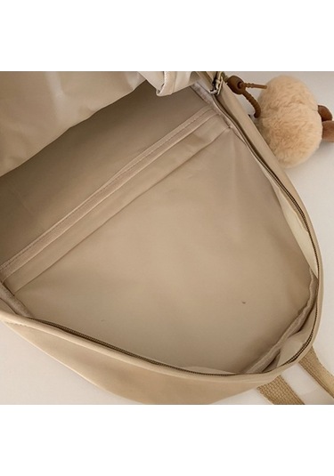 Novahub Sevimli Öğrenciler Yeni Tasarım Büyük Kapasiteli Çok Yönlü Haki Sırt Çantası Haki - Kahverengi