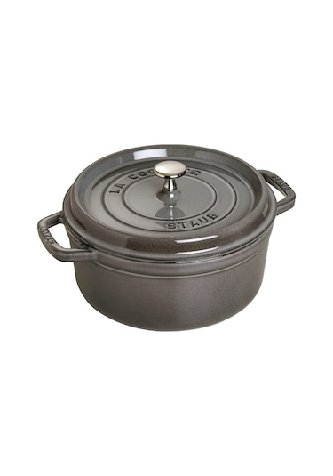 Staub Döküm Tencere Grafit Gri Yuvarlak 24 cm
