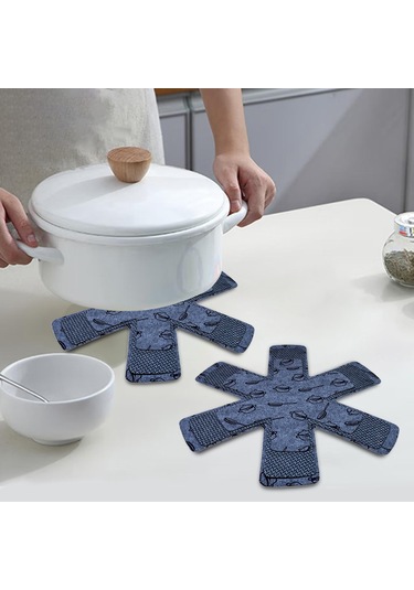 Suntek Magideal 12 Adet Kaymaz Ped Pot Tava Koruyucular Yapışmaz A-gri