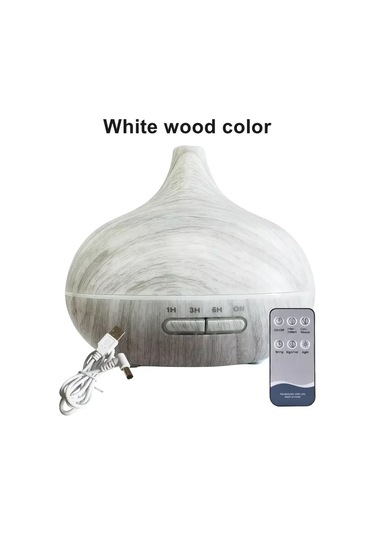 Taşınabilir Hava Nemlendirici Aromaterapi Yağ Difüzörü Ahşap Tahıl Renkli Gece Germany Dark A Çok Renkli