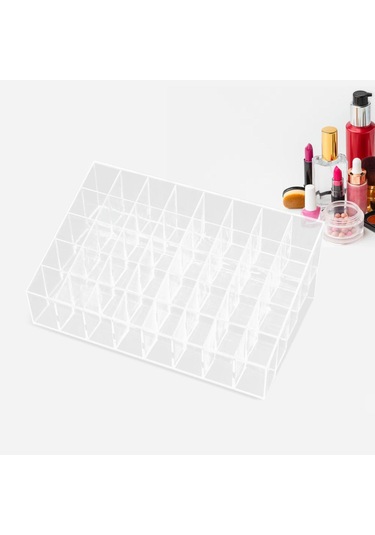 Suntek Akrilik Kozmetik Saklama Kutusu Şişeler Için Şeffaf 40-ızgara Şeffaf