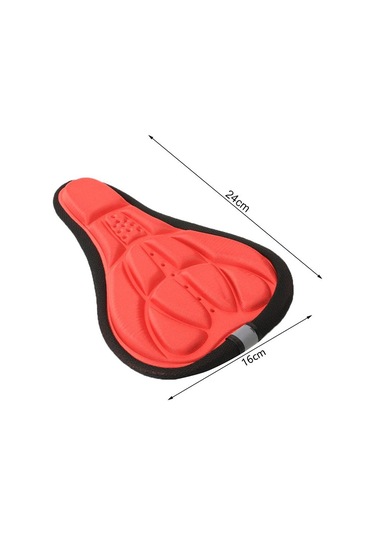 Kırmızı Yumuşak 3d Yastıklı Bisiklet Bisiklet Mtb Bisiklet Koltuk Kılıfı Yastık Sünger Köpük Kırmızı