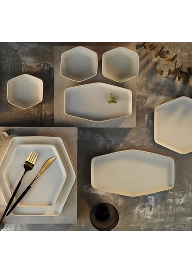 Aryıldız Cara White 32 Parça Kahvaltı Seti Beyaz