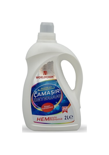 Worldchem Renkliler için Konsantre Sıvı Çamaşır Deterjanı 2 L