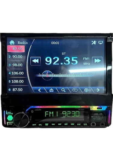 8810 Indash 7 Inch Double Teyp Uyumlu Bluetooth Mirror-usb-sd-aux Uyumlu