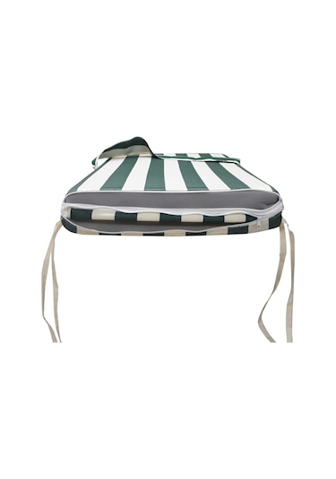 Mirzademarket Şezlong Minderi Lüks Su Geçirmez Kumaş Fermuarlı-Yeşil Krem