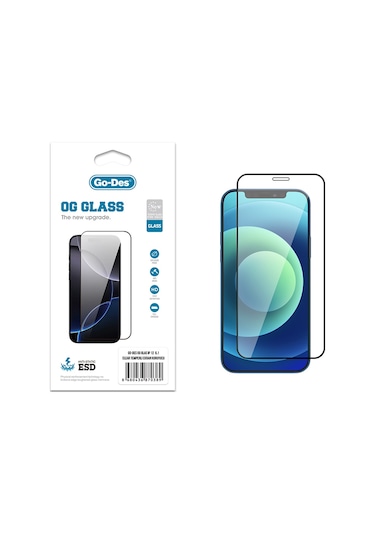 Nihcase Apple Uyumlu iPhone 12 Pro Max Godes Og Glass Antistatik Temperli Cam Ekran Koruyucu