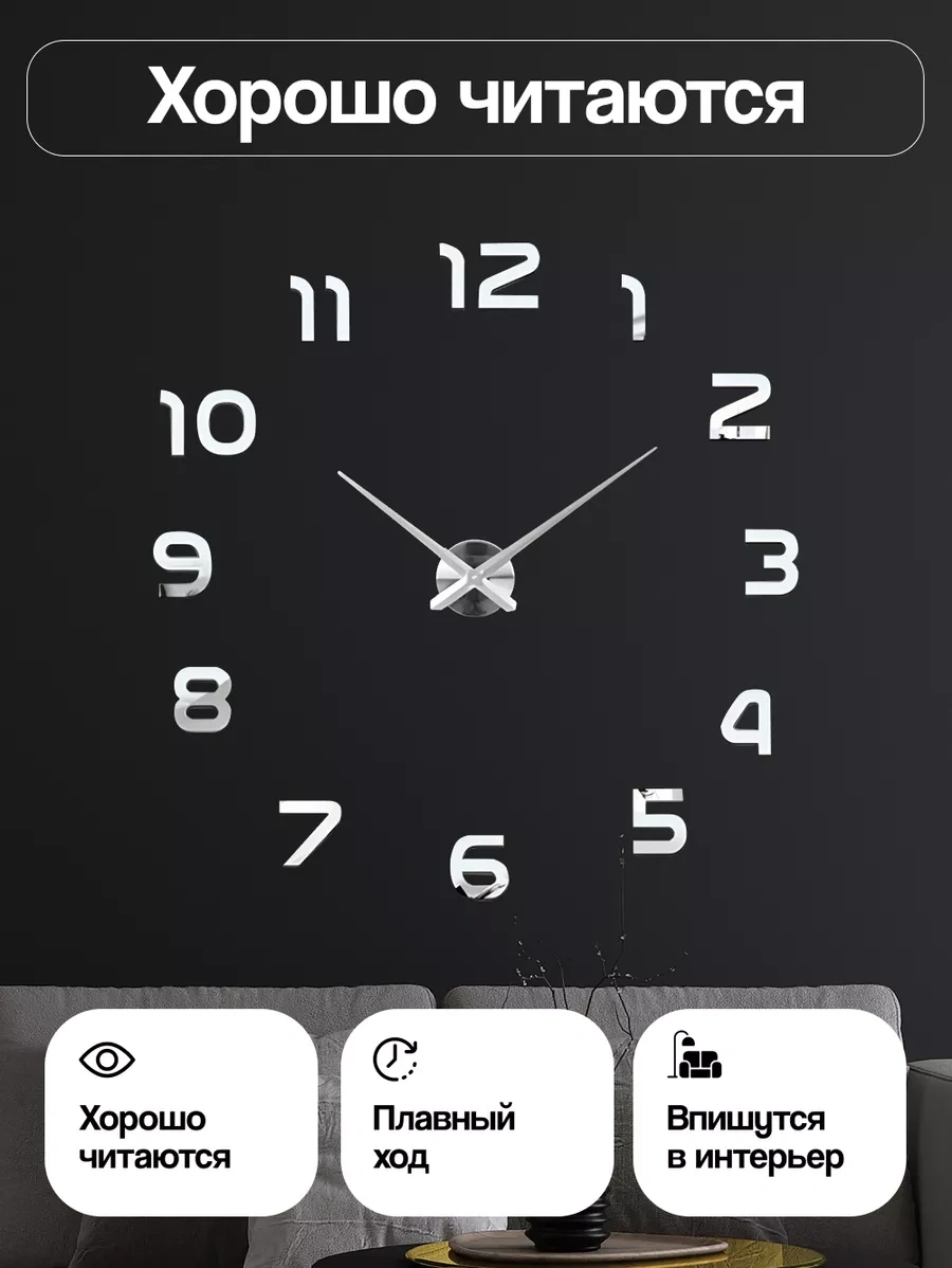 Casy Market Mutfak İçin Dekoratif Rakamlı Duvar Saati 257017912 Beyaz