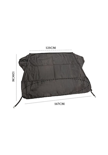 Tongxida Araba Katlanır Oxford Kumaş Ön Dişli Brace Kar Örtüsü, 167x120cm