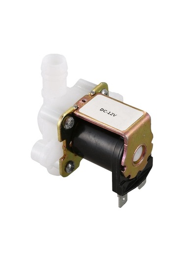 Ulzyvf Xhhdqes 2x 3/8 Inç 12vdc Hortum Dikenli Valf, Plastik Solenoid Valf, Beyaz Ve Siyah