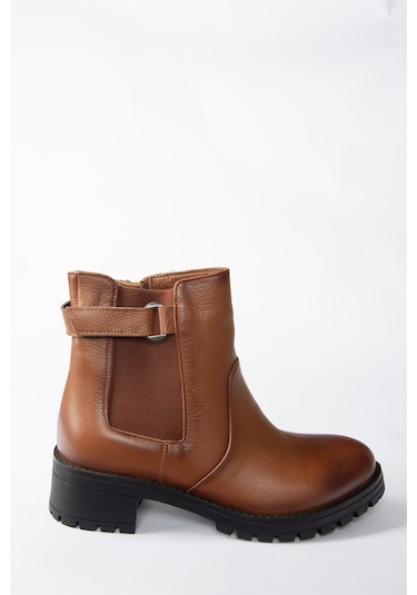 Fox Shoes Taba Hakiki Deri Kadın Bot N555053803 Taba