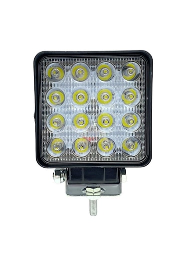 Wolfram 10v-30v Çalışma Lambası Kare 16 Ledli 108 108 40 Mm E9