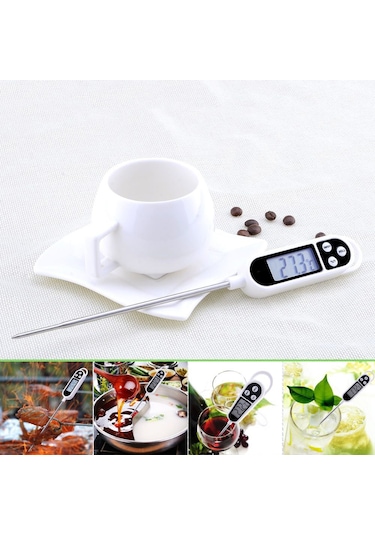 Termometre Sıvı Gıda Et Su Yiyecek Sıcaklık Ölçer Mutfak Thr138x