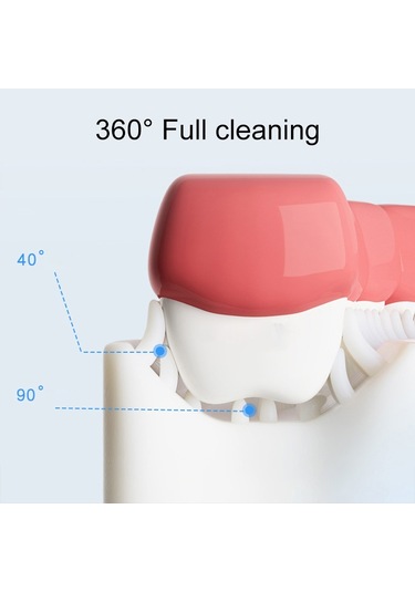 Sones U Şeklinde Çocuk Bebek Elde Tutulan Yumuşak Diş Fırçası Fırçalama Eseri 2-6 Yaş Arası, Stil: Kalp Şekli Pembe