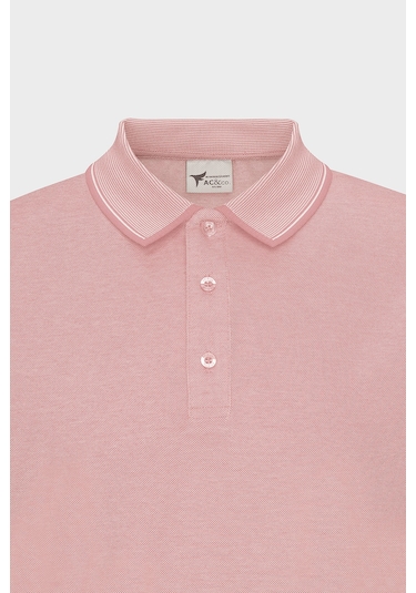 AC&Co / Altınyıldız Classics 4A4820200047PBY3XL Düğmeli Polo Yaka Cepsiz Slim Fit Erkek Tişört Pembe - Beyaz AC&Co / Altınyıldız Classics 4A4820200047PBY3XL Düğmeli Polo Yaka Cepsiz Slim Fit Erkek Tişört Pembe - Beyaz