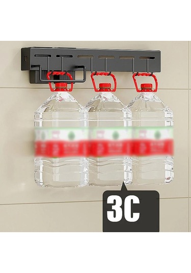 Siyah Duvara Monte Mutfak Rafı Çok Fonksiyonlu Paslanmaz Çelik Pişirme Gereçler Depolama Rafı Çatal Bıçak Tutucu Sofra Organizatör With Rod-40cm