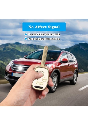 Neevoyu Bentianj3 Beyaz Araba Anahtarı Koruması - Accord, Civic, Pilot, Crv, Crz, Odyssey, Fit Uyumlu 4 Tuşlu
