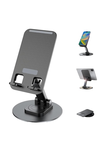 360 Dönebilen Telefon Tutucu Katlanabilir Tablet Tutucu Masa Üst
