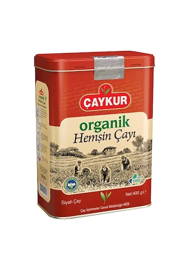 Çaykur Organik Hemşin Siyah Dökme Çay Teneke 6 x 400 G