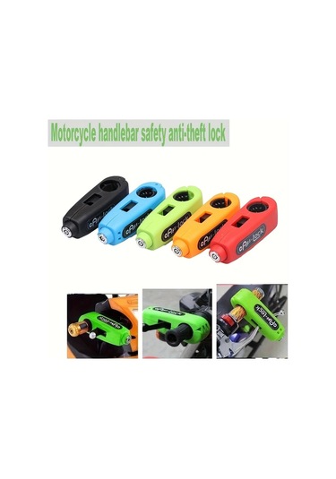 Chuangyinshop 1 Adet Dayanıklı Abs Bisiklet Ve Motosiklet Mekanik Kilit, Anahtarlı, Turuncu