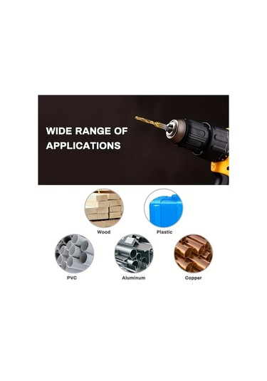 Chuangyinshop G 6pcs 2si1 Matkap Ucu Ve Kılavuz Seti 1/8-3/8 Inç 1/4 Heks