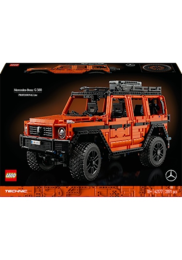 LEGO® Technic Mercedes-Benz G 500 PROFESSIONAL Line 42177 - Yetişkinler için G Sınıfı Koleksiyonluk Araba Modeli Yapım Seti (2891 Parça)